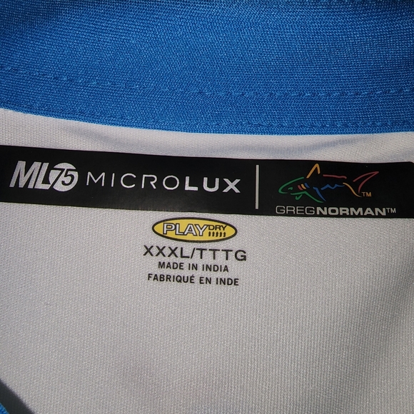Greg Norman ML75 MicroLux Play Dry Golf Polo Shirt - Picture 5 of 5